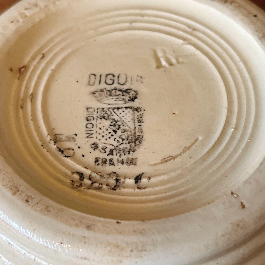 DIGOINサルグミンヌ　シックな花模様のカフェオレボウル