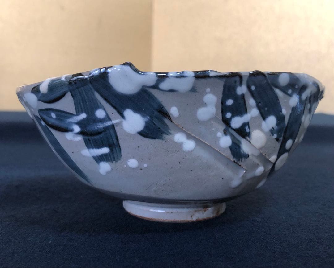 《R》懐石 雪笹 向付3客 丹波 杉原祥公作 共箱　260126く1