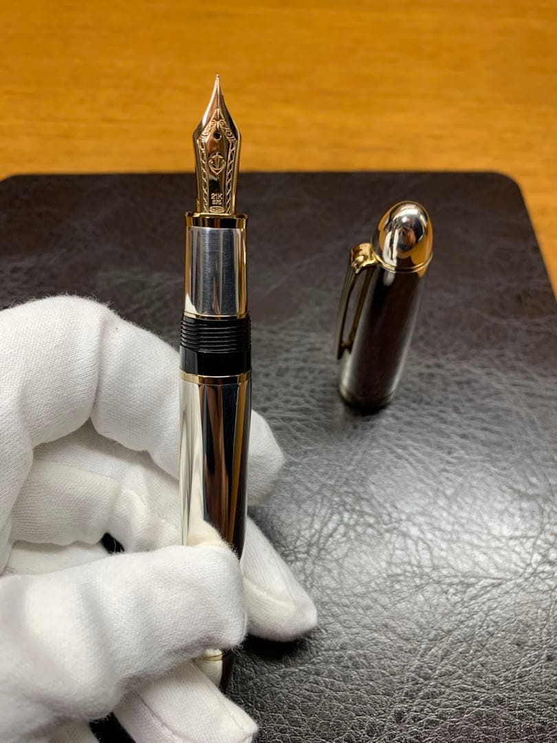 Sailor セーラー 万年筆 21K金ペン先 純銀軸 プロフィット21