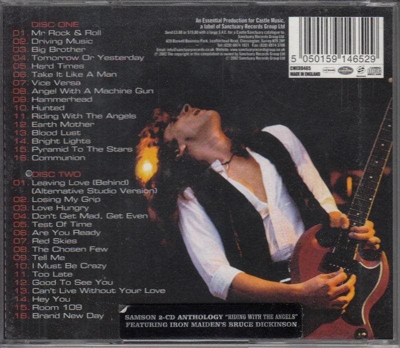 SAMSON-Riding with the angels 2枚組日本盤帯付き