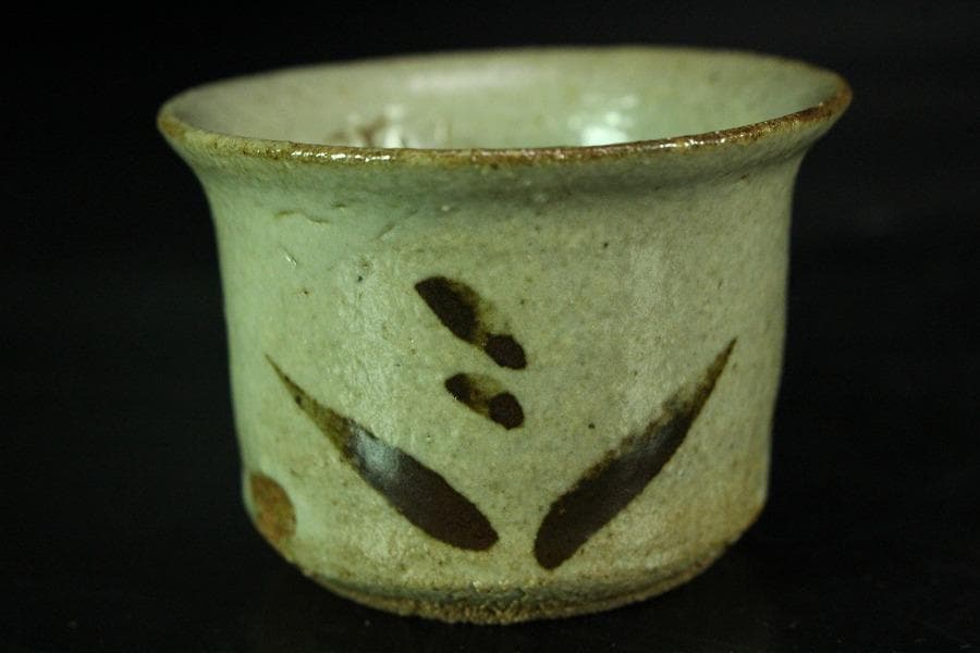 古い 唐津 萩 益子 ぐい呑 四件 まとめて(K-YC380)