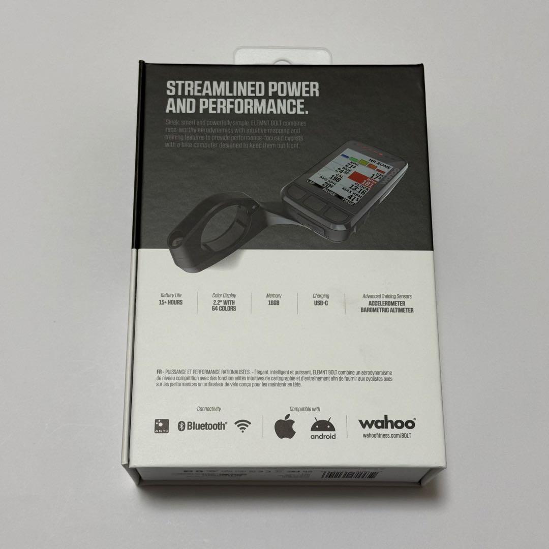 WAHOO（ワフー） ELEMNT BOLT V2 GPSサイクルコンピューター
