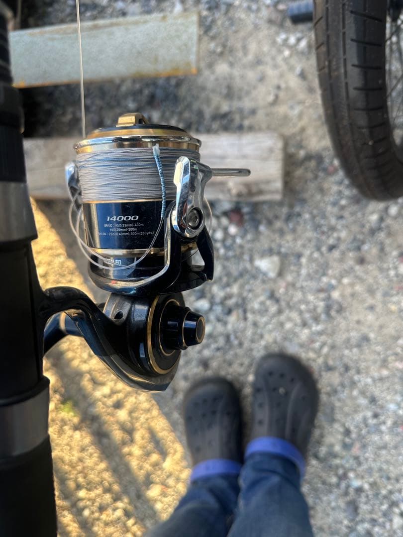 スピニングリール ソルティガ14000モデル 黒