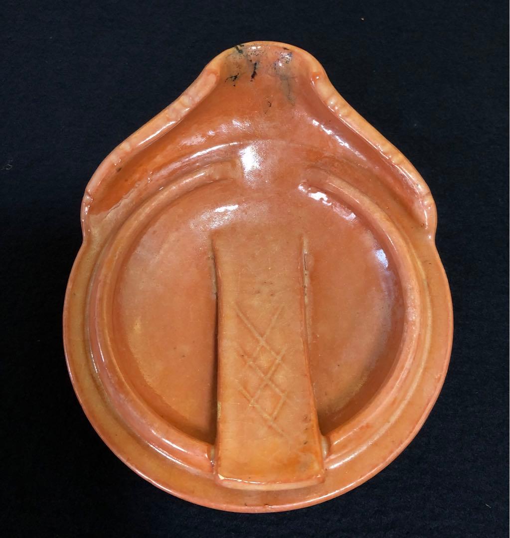 《R》赤楽 楽焼 するめ瓦 和楽 油盞 短檠 燭台 夜咄 260105か4