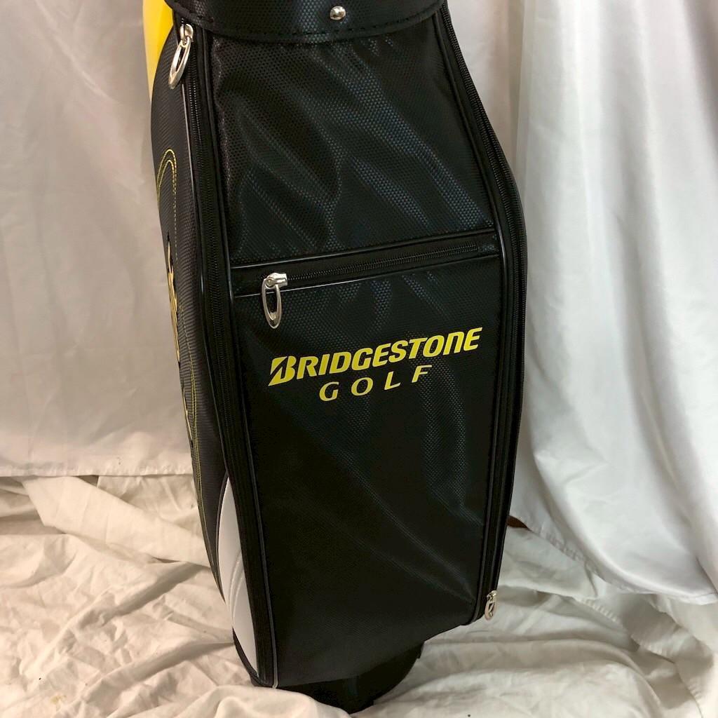 BRIDGESTONE GOLF キャディバッグ ブラック×イエロー／9型