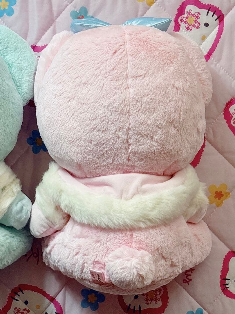 パフポフ　ケープ付きぬいぐるみ　巨大　BIG　ふわふわ　限定　キキララ　くま