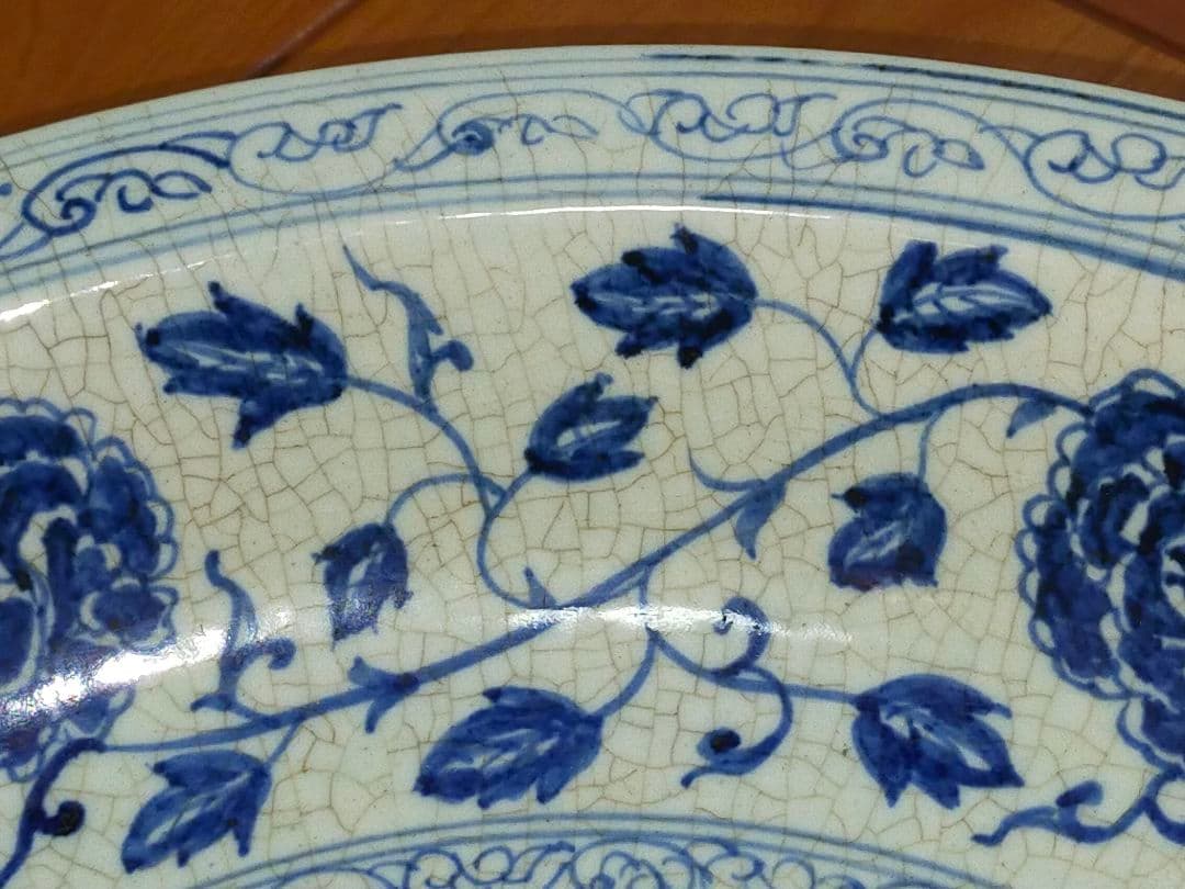 ♥値下げ！　中国　大鉢　大皿　大明宣徳年製　骨董　古玩