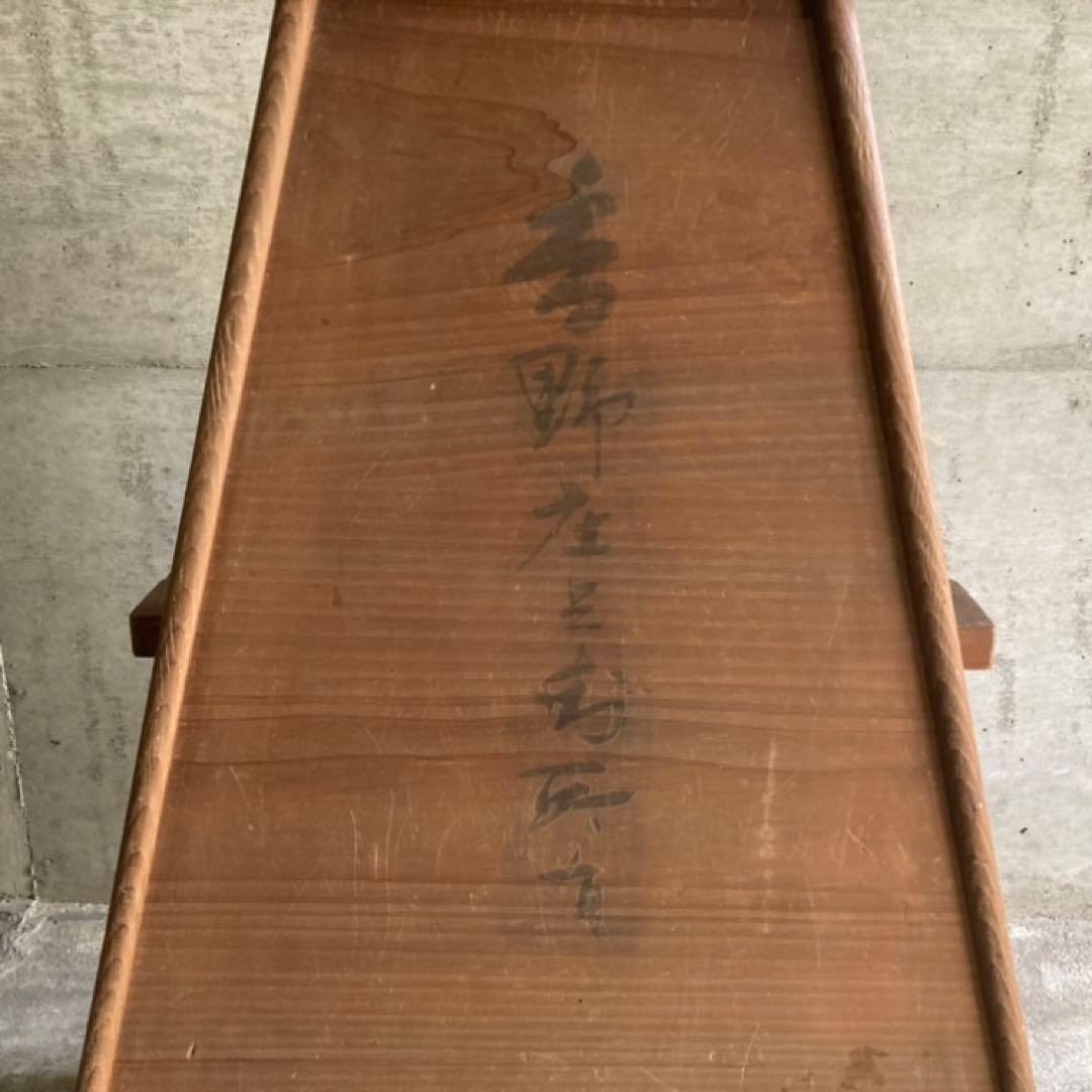 古い味のある大きな踏み台 置物台 花台 飾り棚 ラック 大型 特大 木製 レトロ