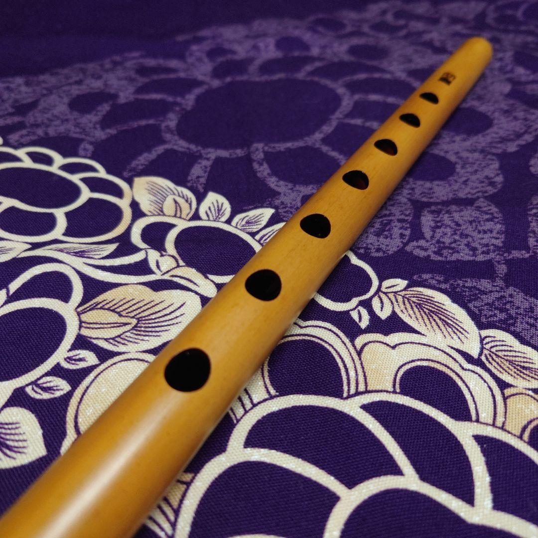 篠笛　四本調子　古典調　拭漆