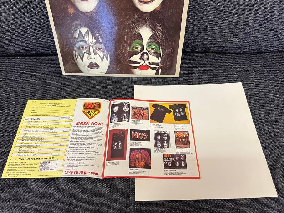 KISS Dynasty US盤 1979年 NBLP 7152 ポスター付