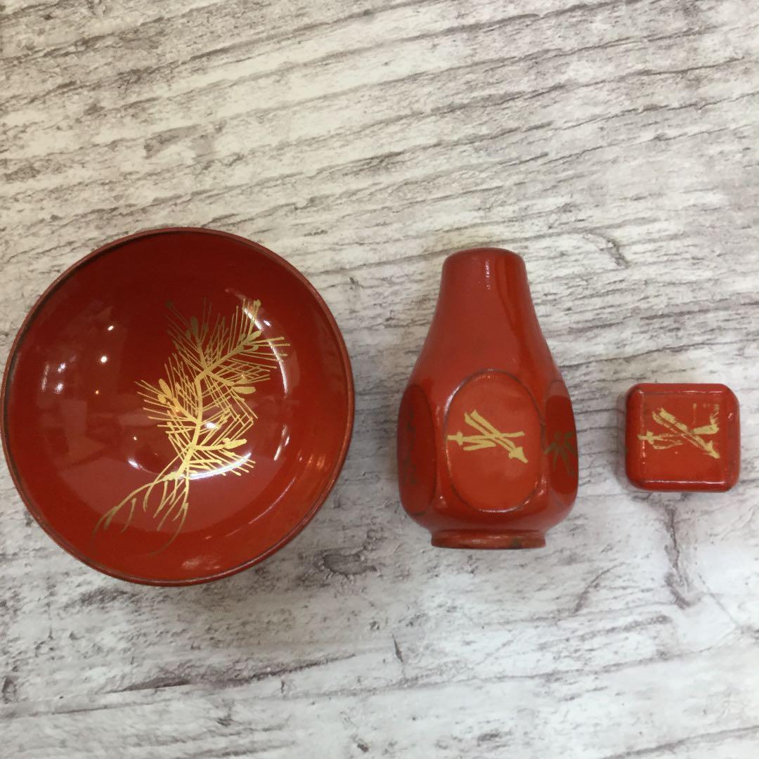 昭和レトロ だるまの塗りの椀