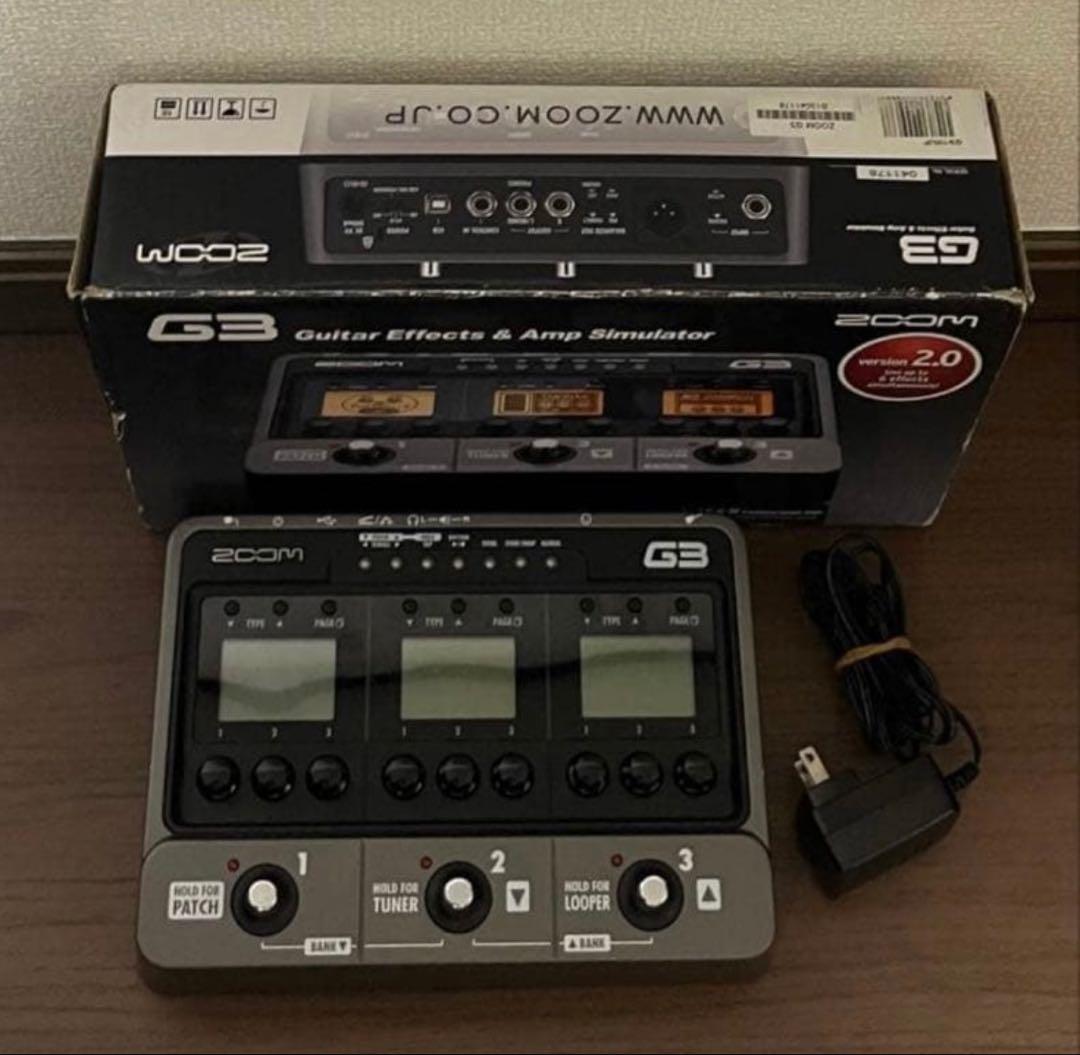 ZOOM G3 ver 2.00 アダプター付属 美品