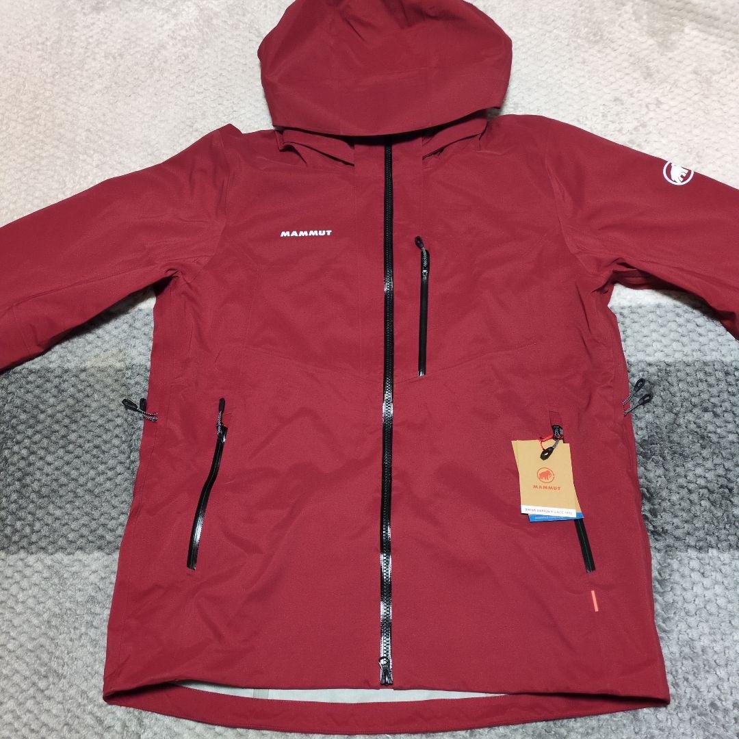 MAMMUT 防水フード付きジャケット レッド