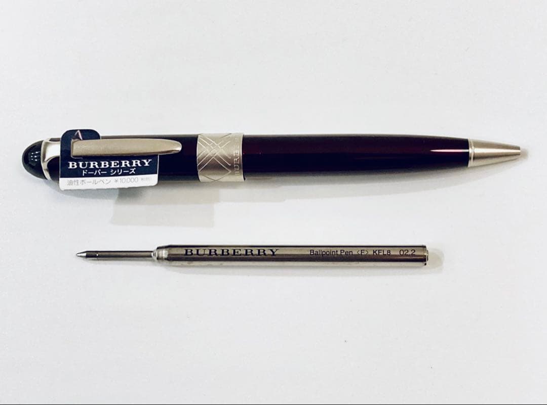 定価10,000円◆バーバリー 高級ボールペン BURBERRY 茶軸 ブラウン