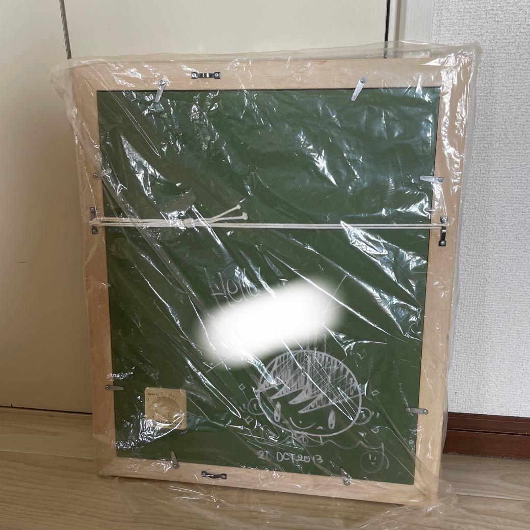 アリカワコウヘイ 原画 クレパス画 女の子 ねこ 猫