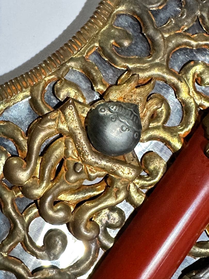 軍配団扇 時代金工 飾り金具 彫金 金属工芸