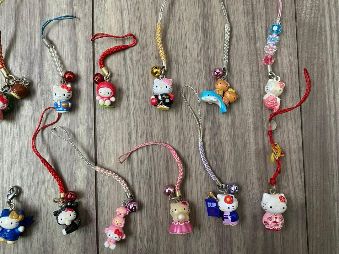 ご当地キティ ストラップ 22個セット まとめ売り 平成レトロ