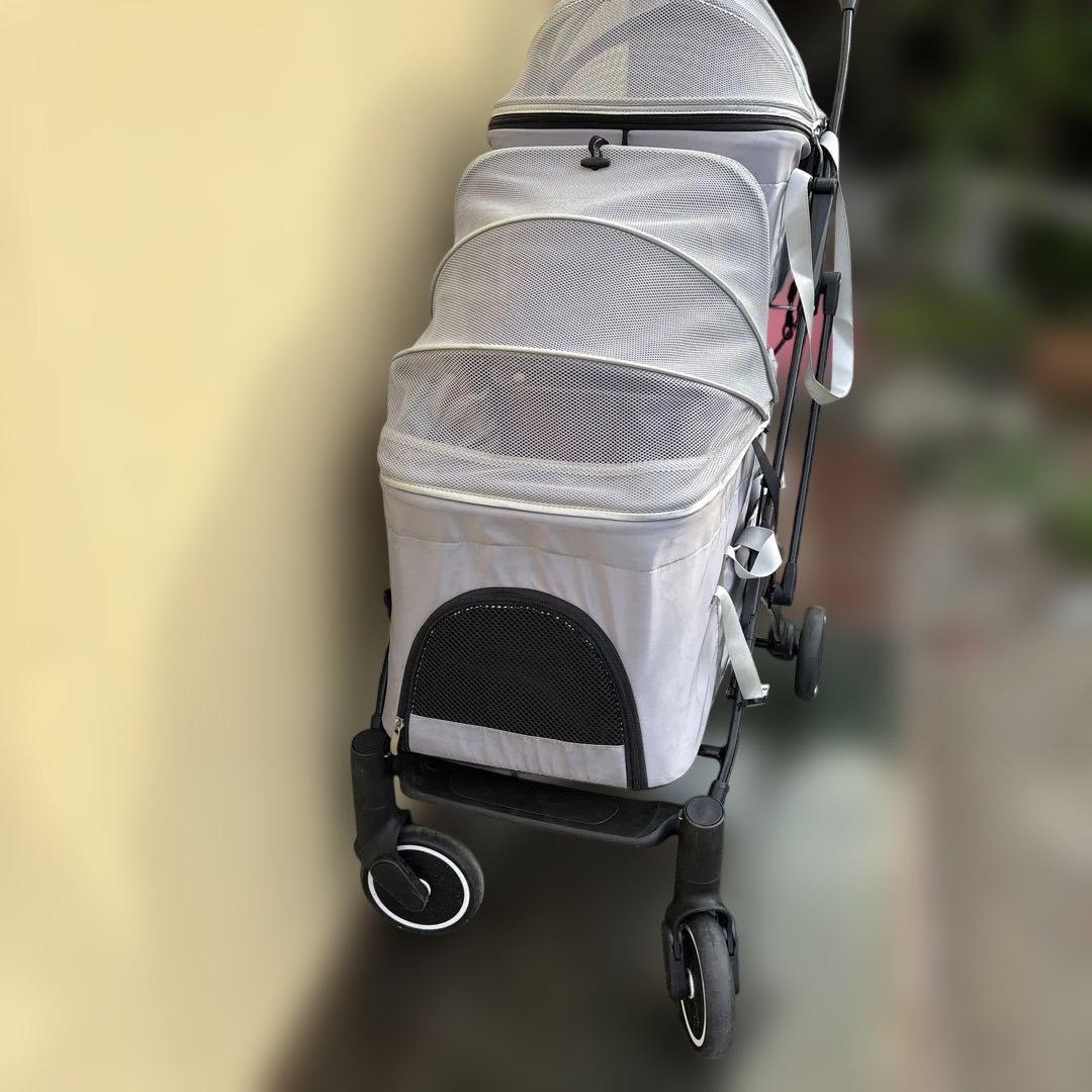 Totoro ball 小型犬猫用折りたたみ 対面式 軽量 4輪ペットバギー