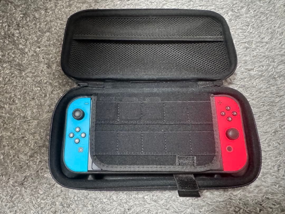 初期型Switch+Joy-Conセット+プロコン黒+公式ケース+本体グリップ