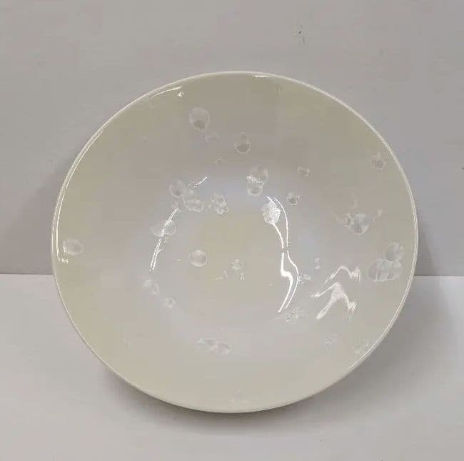 茶道具　雪華紋茶碗　森本宋永作　綺麗な平茶碗です