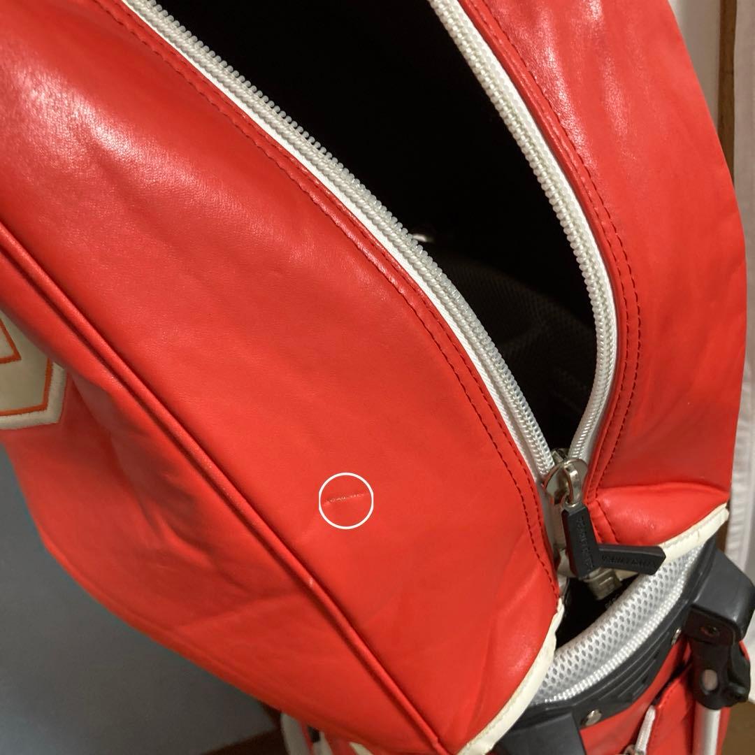 パーリーゲイツ　キャディバッグ　ゴルフ　pearly gates オレンジ　朱色