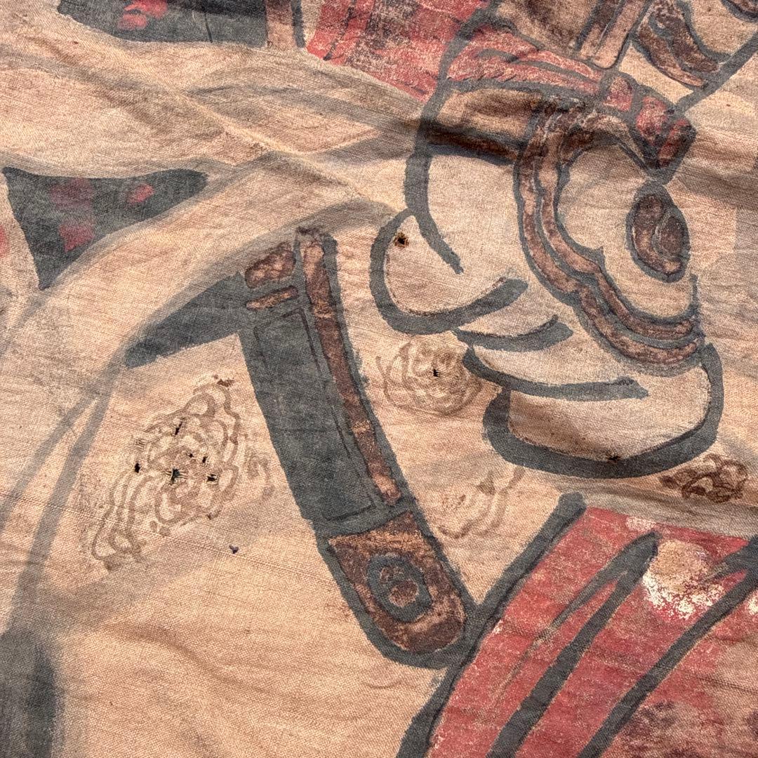 幟旗 リメイク 古布 のぼり旗 昭和レトロ 節句 木綿 手描き 絵幟 絵のぼり