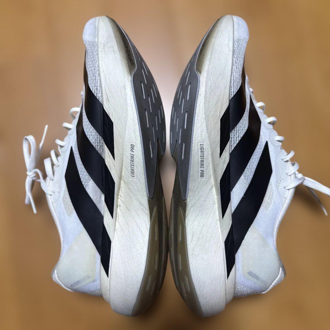 adidas Adizero EVO SL ホワイト/ブラック 27.5cm