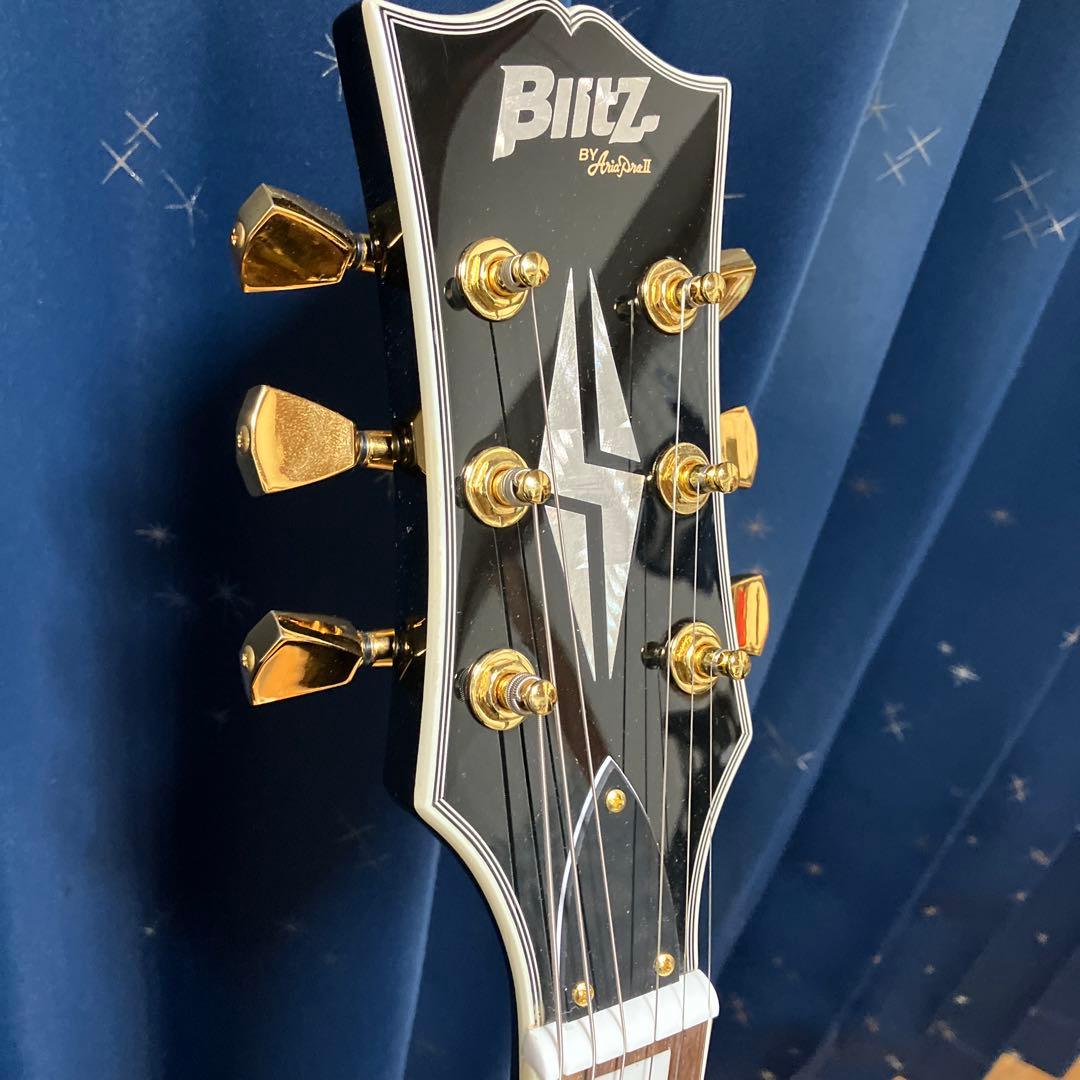Blitz ブラック エレキギター レスポールタイプ　おまけ7点