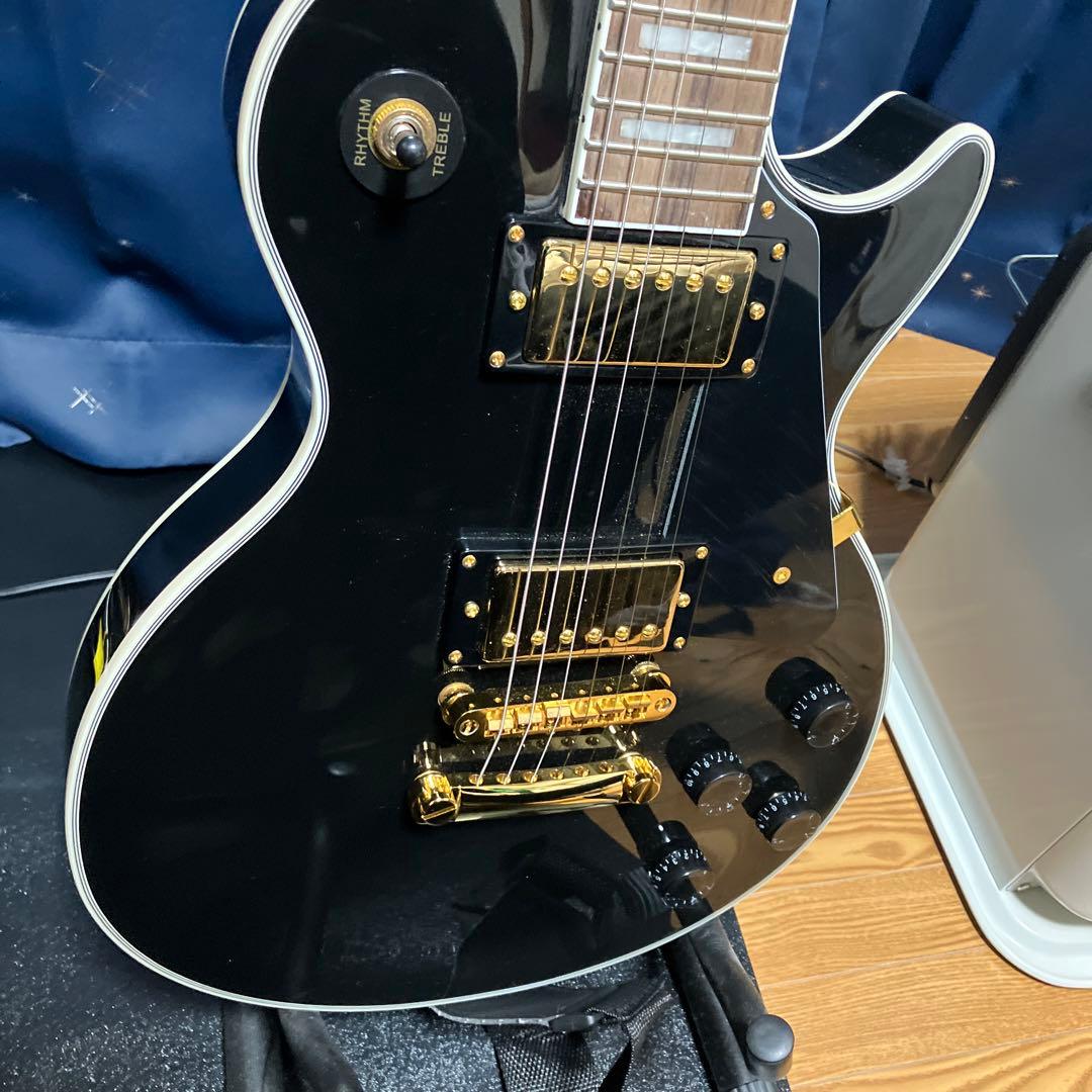 Blitz ブラック エレキギター レスポールタイプ　おまけ7点