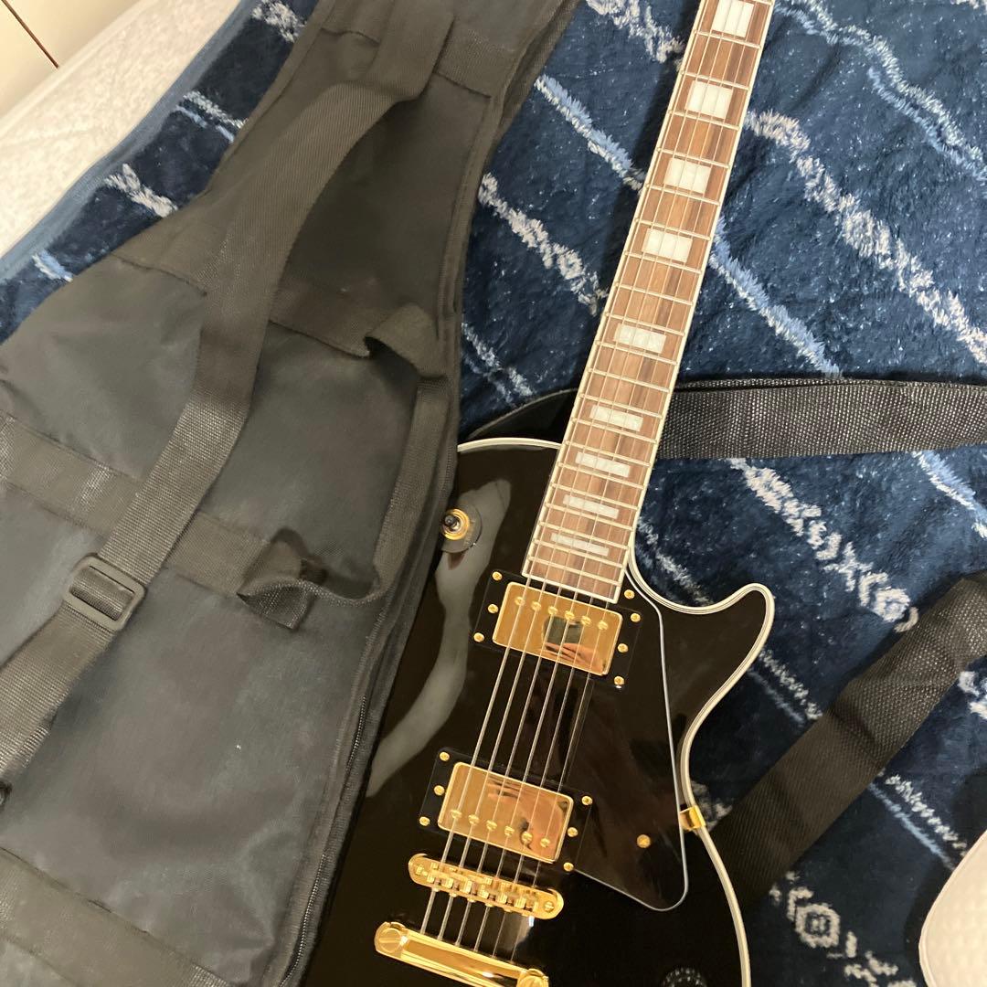 Blitz ブラック エレキギター レスポールタイプ　おまけ7点