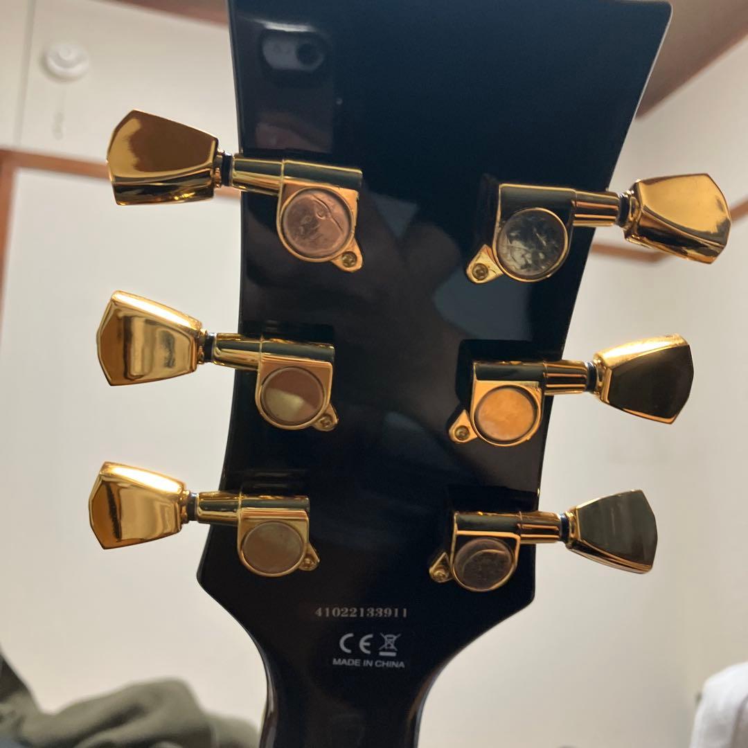 Blitz ブラック エレキギター レスポールタイプ　おまけ7点