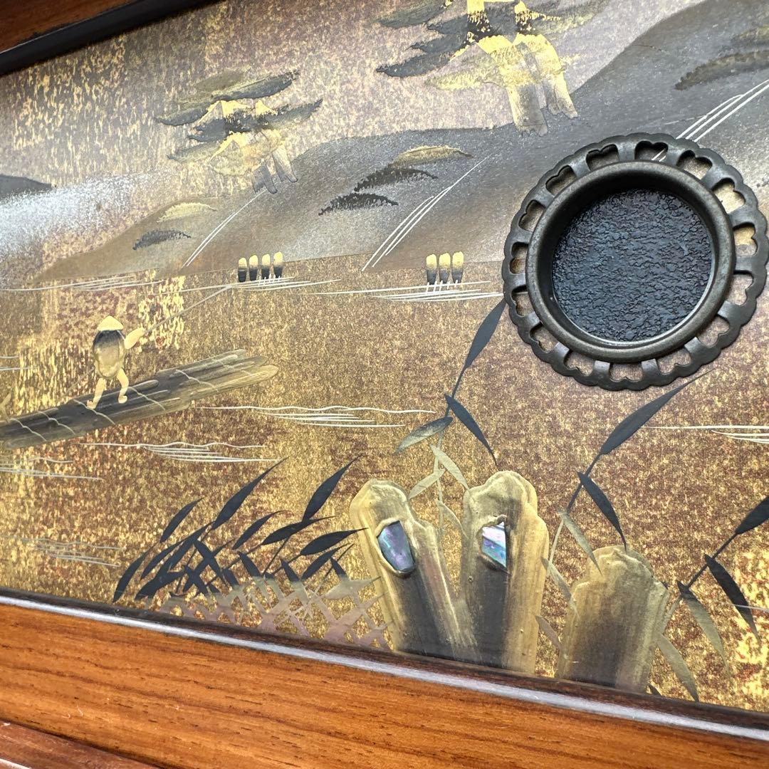 茶棚 茶箪笥 蒔絵 金彩 豪華 金厚塗り 立体感 重厚感 銘：玉水 螺鈿iso※