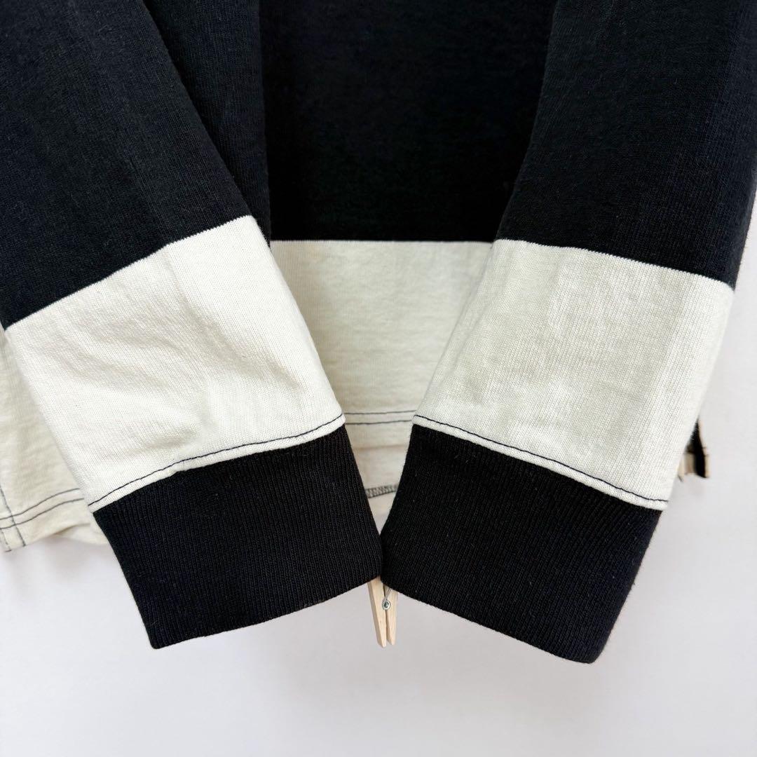 ポロバイラルフローレン エンブレム 刺繍 ボーダー ラガーシャツ S84b