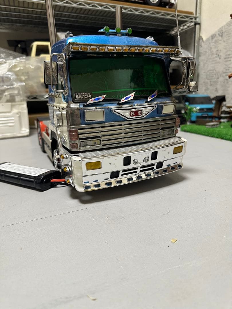 1/14 タミヤ ドルフィン　トレーラー　デコトラ　フロントマーカーリレーあり