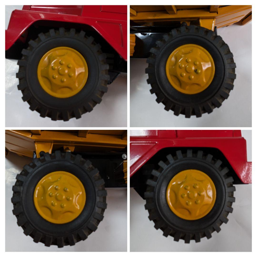 レトロ　米澤玩具（株）ブリキのダンプカー　長さ380×幅160×高さ195