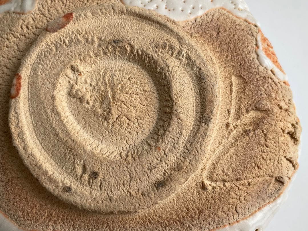 陶芸家　若尾利貞　志野　茶碗　志埜茶盌　志野焼　美濃焼　共箱　茶道具