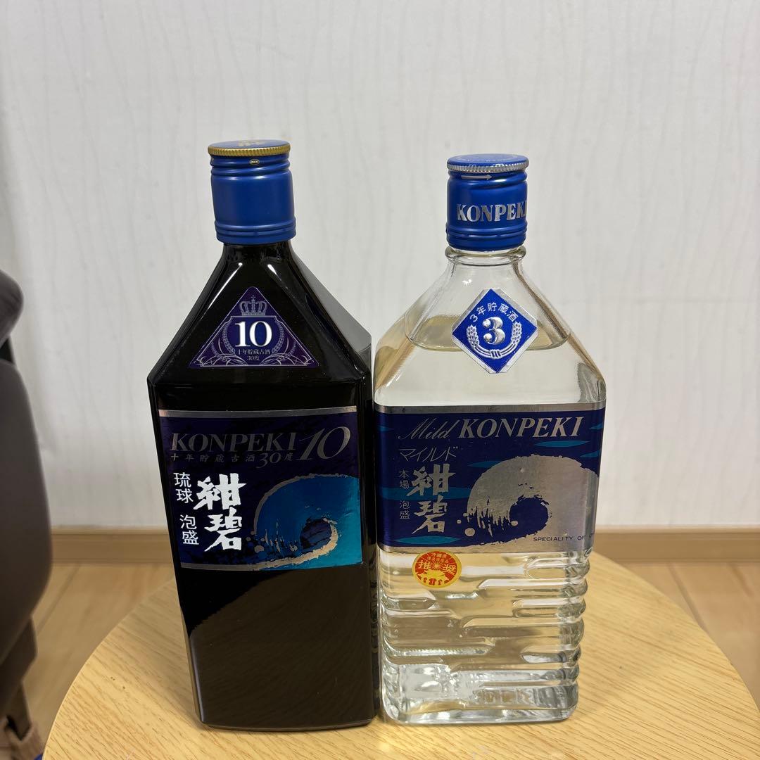 未開封　各年代の泡盛紺碧10本セット