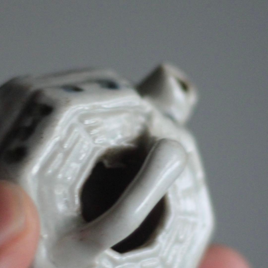 染付 八角 水滴 古道具 アンティーク 文具