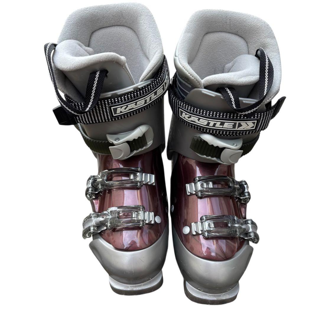 レディース　KASTLE 24〜24.5cm スキーセット　オガサカストック付