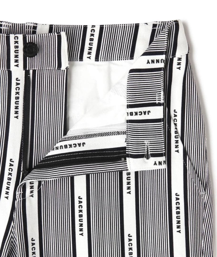 【新品】ジャックバニー2WAYストレッチプリントパンツ　ホワイト（ストライプ）