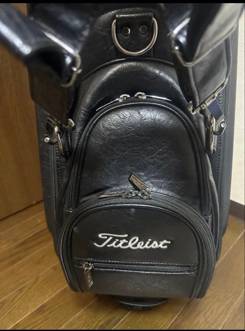 ✨️美品 Titleist ブラック キャディバッグ 9.5型 3点式ショルダー