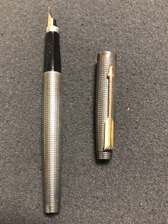 parker USA 純銀万年筆 ペン先14金 受験就職御守り