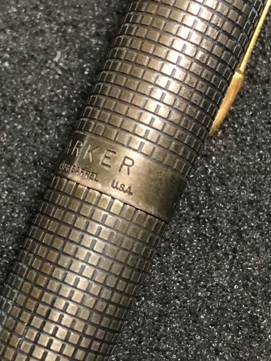 parker USA 純銀万年筆 ペン先14金 受験就職御守り