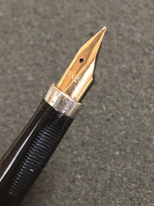 parker USA 純銀万年筆 ペン先14金 受験就職御守り