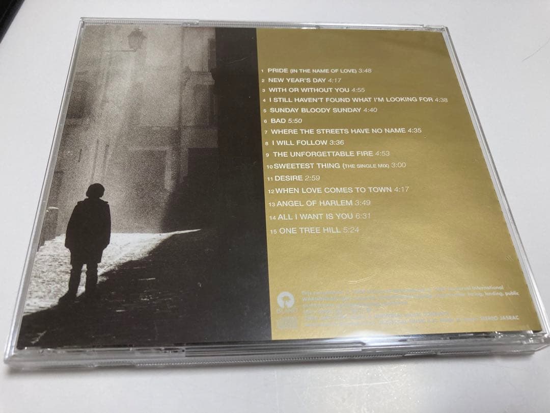 レア　u2 直筆サインCD BEST bono edge Larry adam