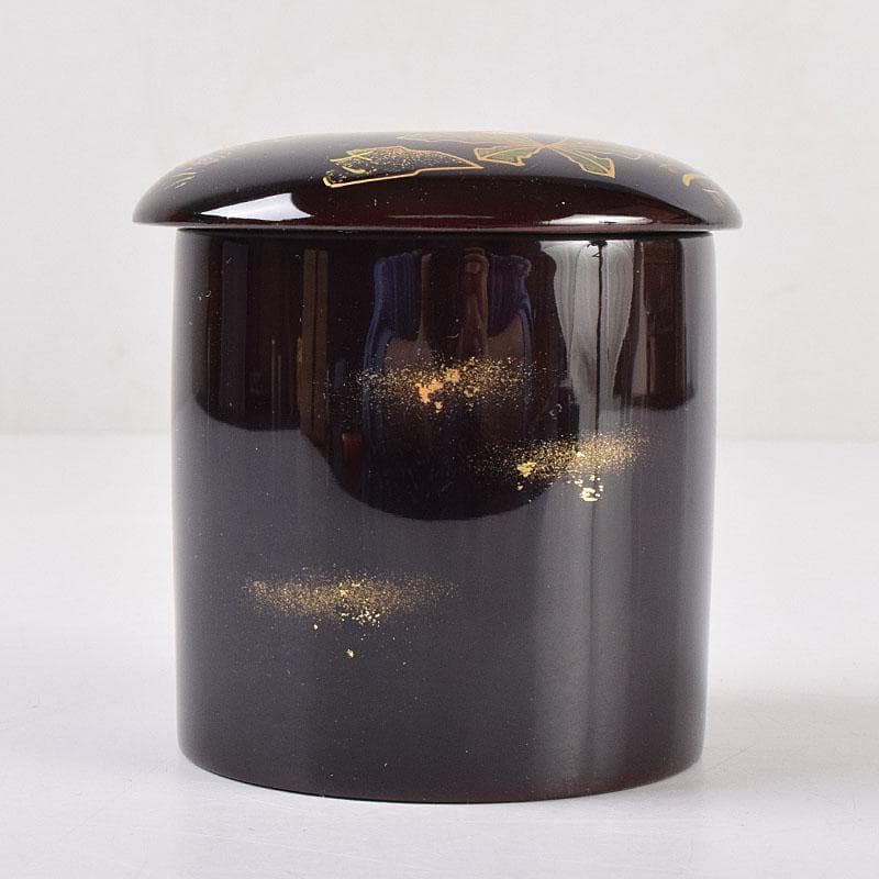 茶道具　越前塗師　宮田宗景作　螺鈿　春の若草蒔絵　金輪寺　棗　共箱　VR8993