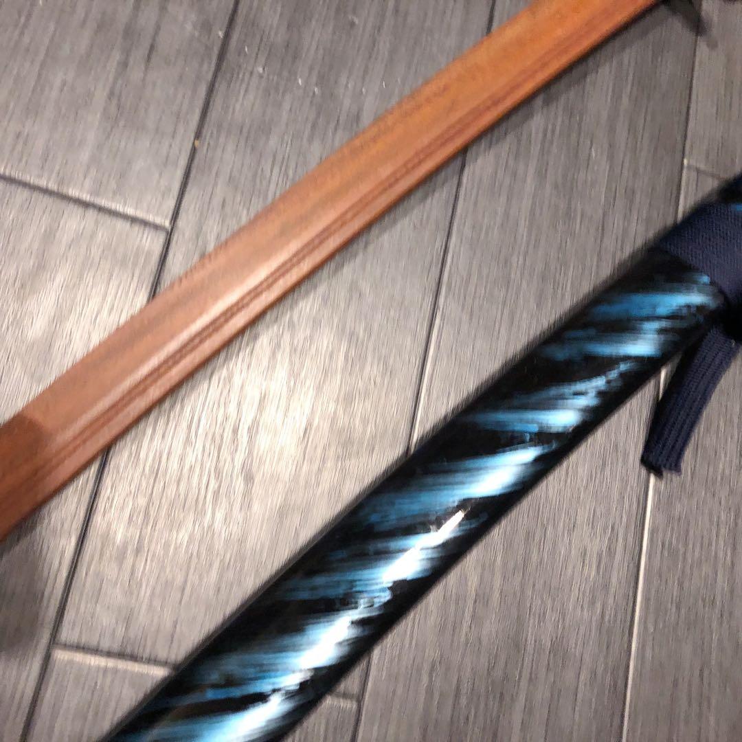 美品　高級模造刀　ローズウッド　木刀　鞘付き木刀　拵え　高級居合刀　白拵え