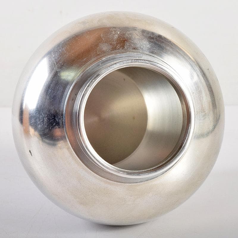 煎茶道具　浪華錫半造　上錫製　茶壷　茶心壷　約644ｇ　共箱　M　R8521