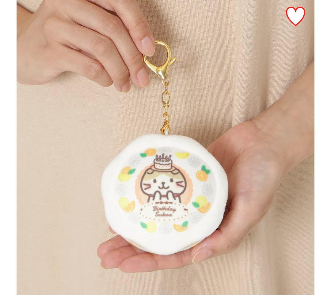 ハピンズ　ふくふくにゃんこ　バースデーケーキストラップ　コンプリートセット