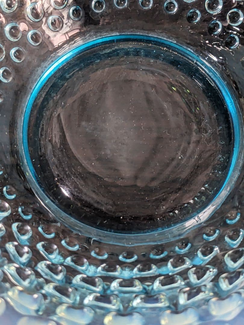 フェントン　ブルーオパルセント　ホブネイル　ラージフリルボウル お値下げ中